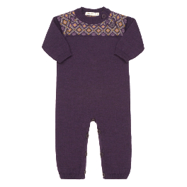 Knitted Fair Isle Wool All-in-one by Lille Barn